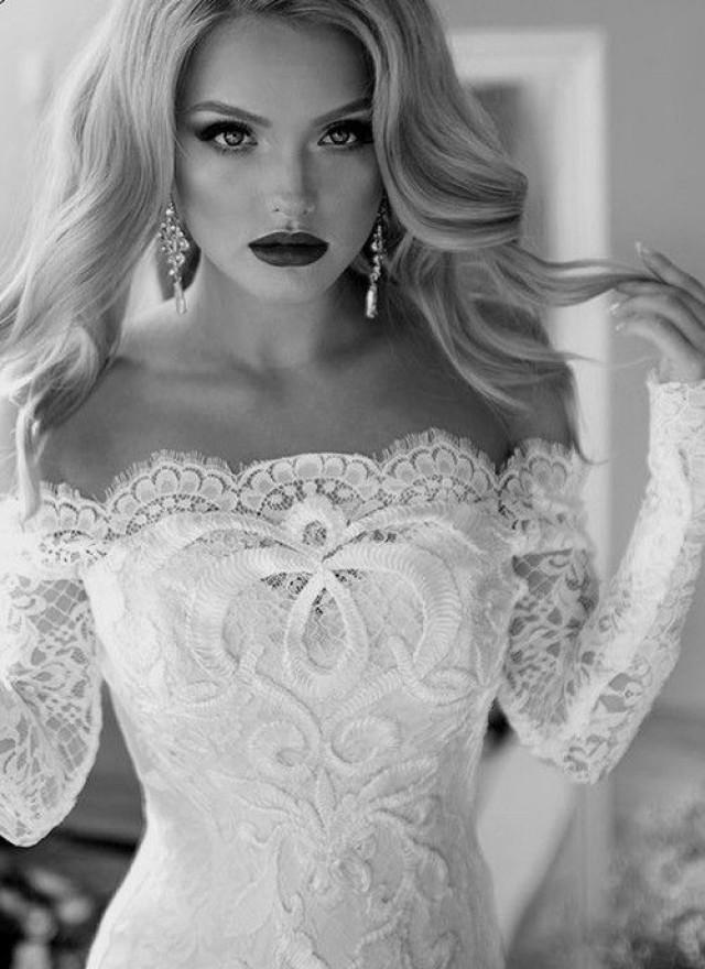 long-sleeved-3-4-length-sleeve-wedding-gown-inspiration-2180910