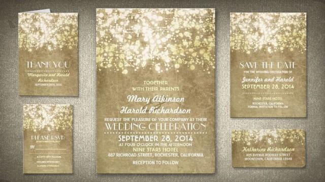 Gold Wedding - Invitation Paper Gold #2183543 - Weddbook