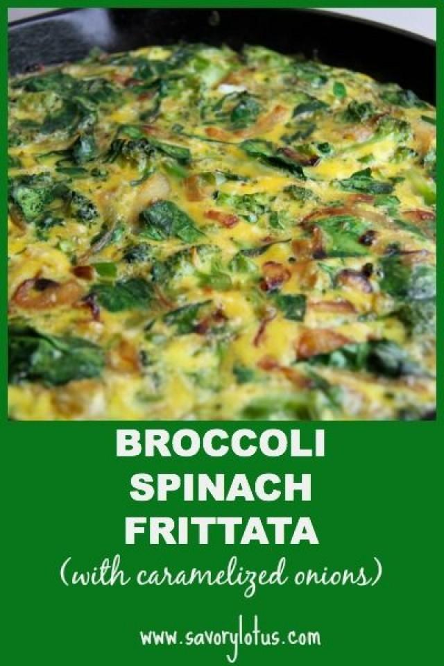Broccoli Spinach Frittata With Caramelized Onions 2187930 Weddbook