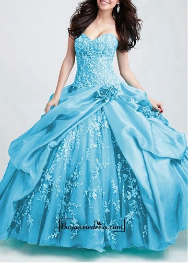 Attractive Satin And Organza Satin Sweetheart Pick Up Ball Gown 2193940 Weddbook 3438