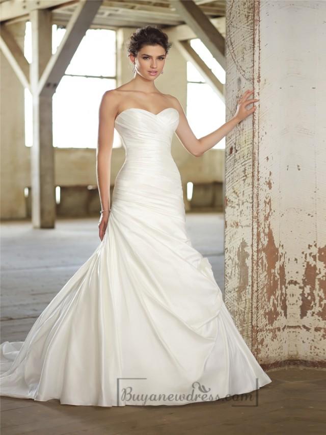 strapless-sweetheart-ruched-bodice-simple-wedding-dresses-2197922-weddbook