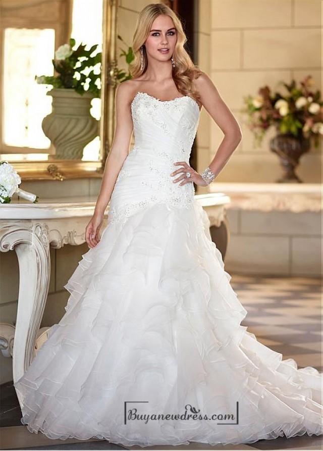 Alluring Organza Sweetheart Neckline Natural Waistline A Line Wedding Dress 2199553 Weddbook 7475