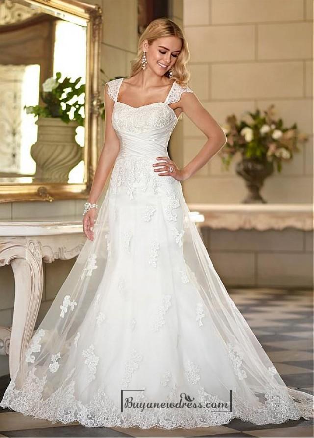 Alluring Tulle Sweetheart Neckline Raised Waistline A line Wedding Dress 2199899 Weddbook