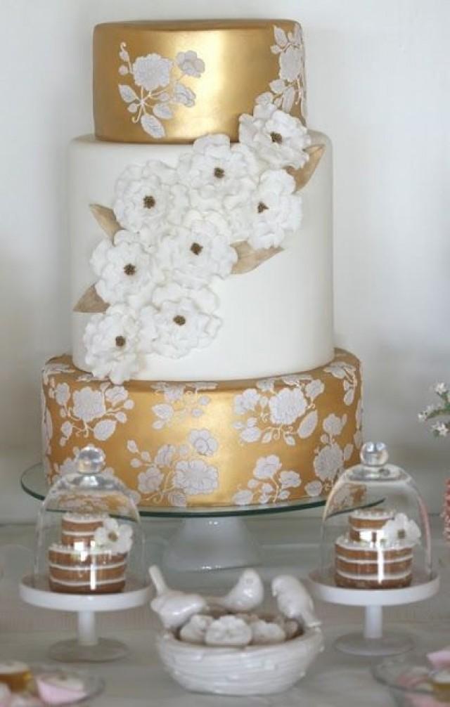 Gold Wedding Wedding Cake Ideas 2202208 Weddbook