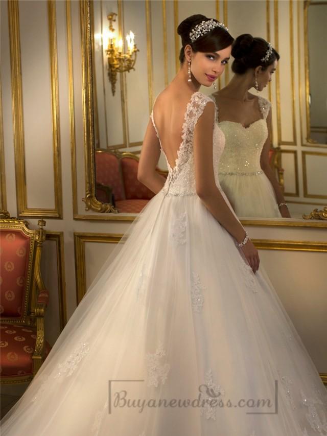 wedding ball gown with straps