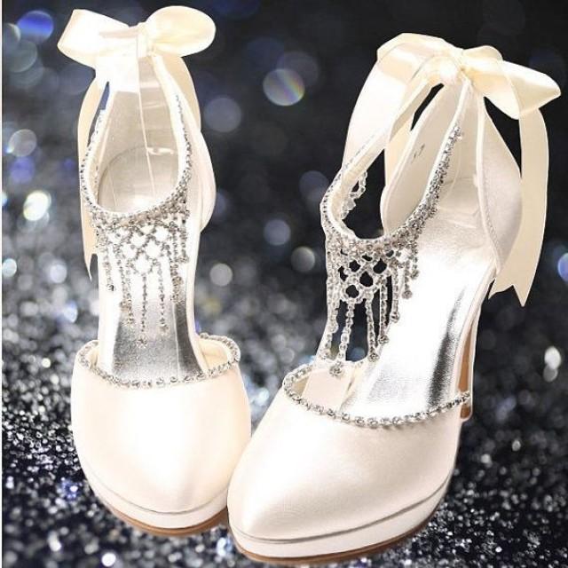 Wedding Shoes Or Prom Shoes White Or