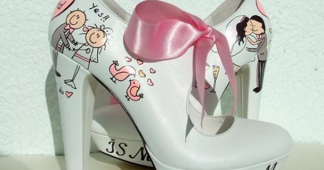 personalized bridal shoes