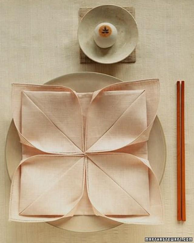Wedding Napkins Lotus Napkin Fold 2214060 Weddbook