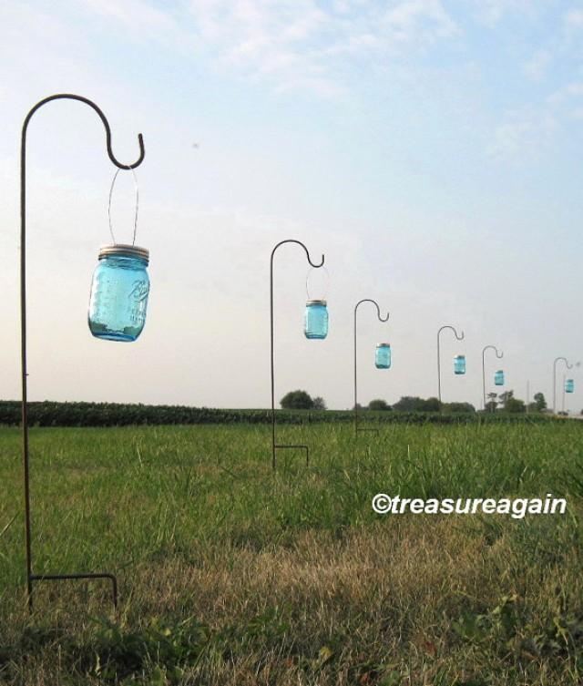 Hanging Jars With Hooks Wedding Aisle Flower Vases Or Wedding Candles