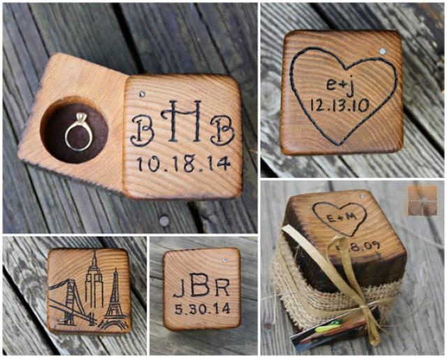 wooden ring case