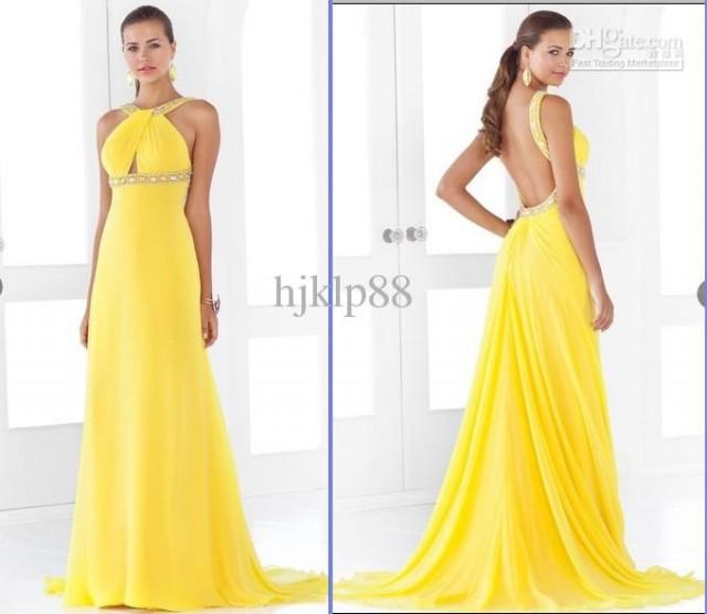 Bestselling Elegance!2013 New Sexy Open Back Beaded Bands Evening