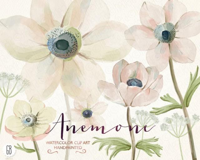Watercolor Flowers Anemones Hand Painted Queen Anne S Lace Clip Art Anemone Ranunculus Wedding Flowers Diy Invitation Stationery 2215185 Weddbook Floral animal seamless design print. weddbook