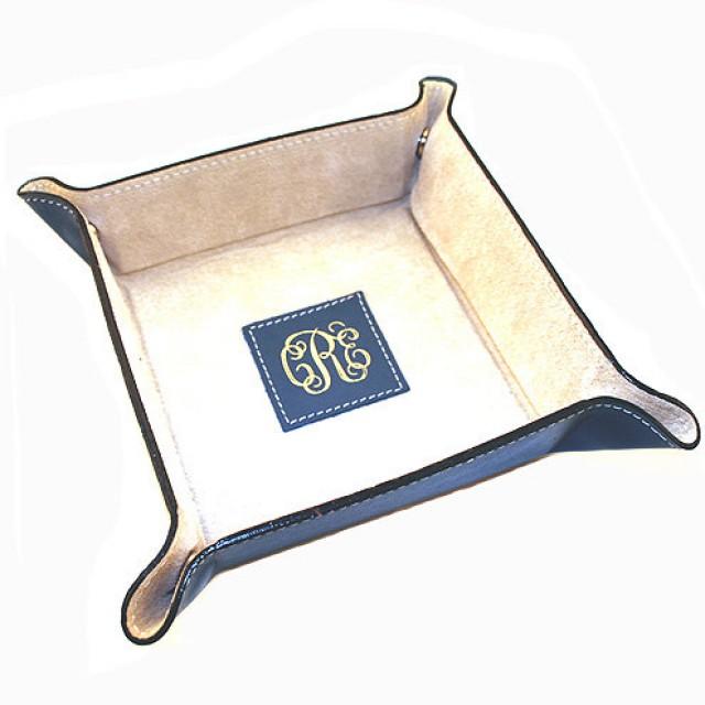 Men S Leather Valet Tray Personalize This Gift For Him As