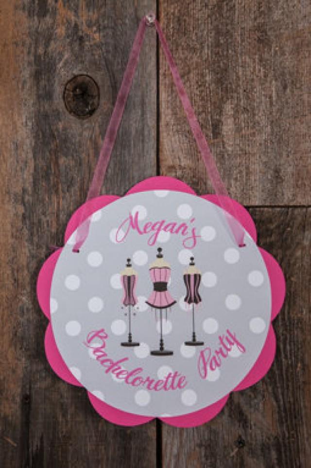 Bachelorette Party Decorations Lingerie Theme Door Hanger Bride