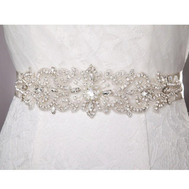 Sale Crystal Bridal Sash Belt , Wedding Sash Belt , Crystal Rhinestone