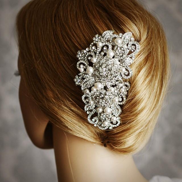 Angelique Victorian Pearl And Rhinestone Bridal Hair Comb Vintage Style Wedding Hair Accessories Crystal Flower Wedding Bridal Hair Comb 2216043 Weddbook