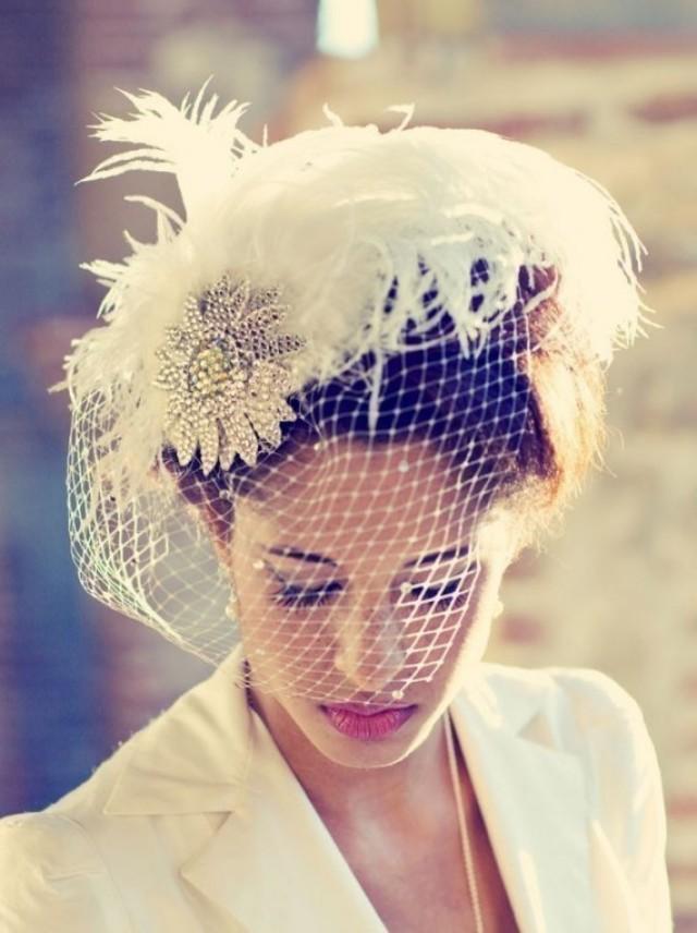 Wedding Formal Occasion Hair Accessories Bridal Floral Feather