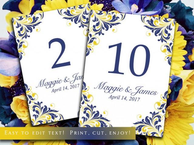 Diy Wedding Table Number Microsoft Word Template 2216127 Weddbook