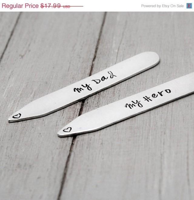 Personalized Collar Stays, Personalize Gift Idea, Gifts For Dad