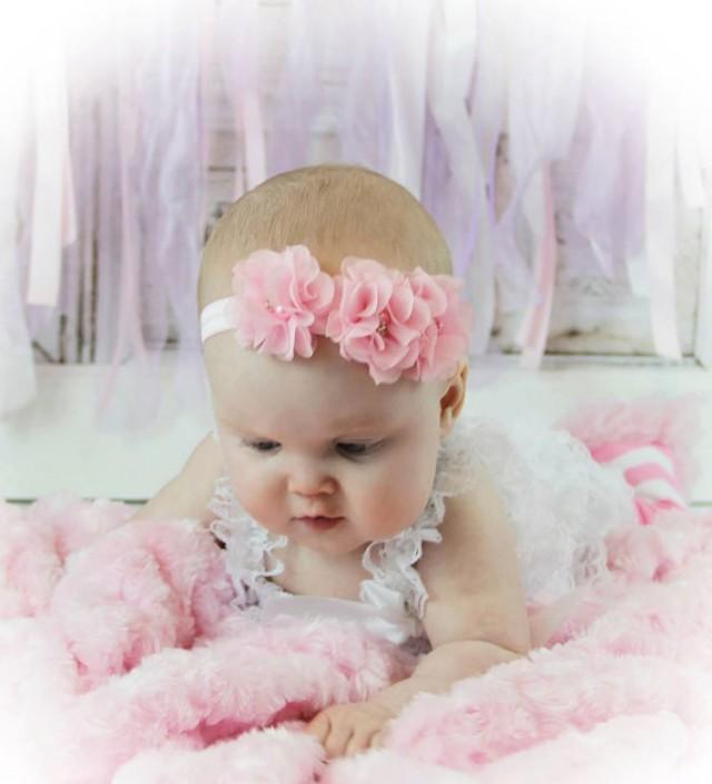 baby girl pink headband