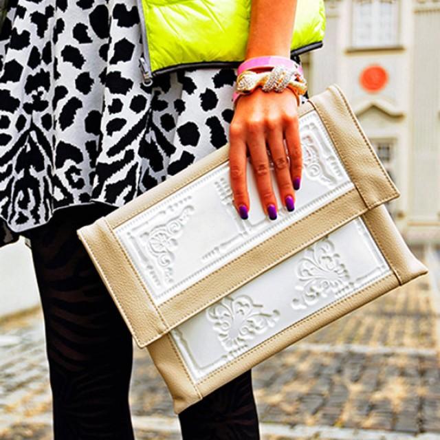 large envelope clutch purse