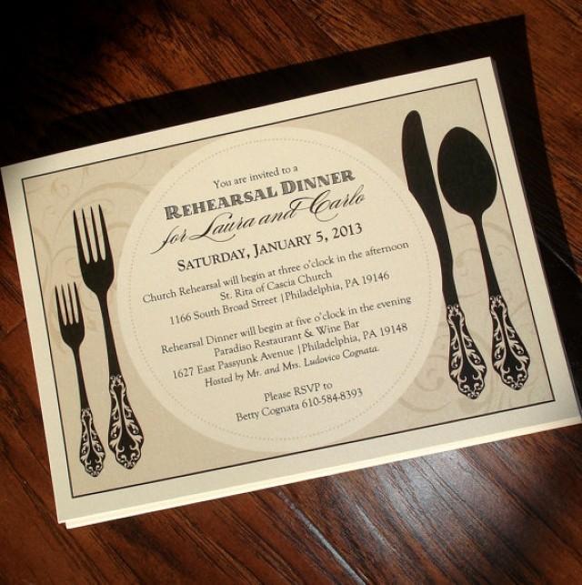 Rehearsal Dinner Invitation Custom Wording & Colors 2216585 Weddbook