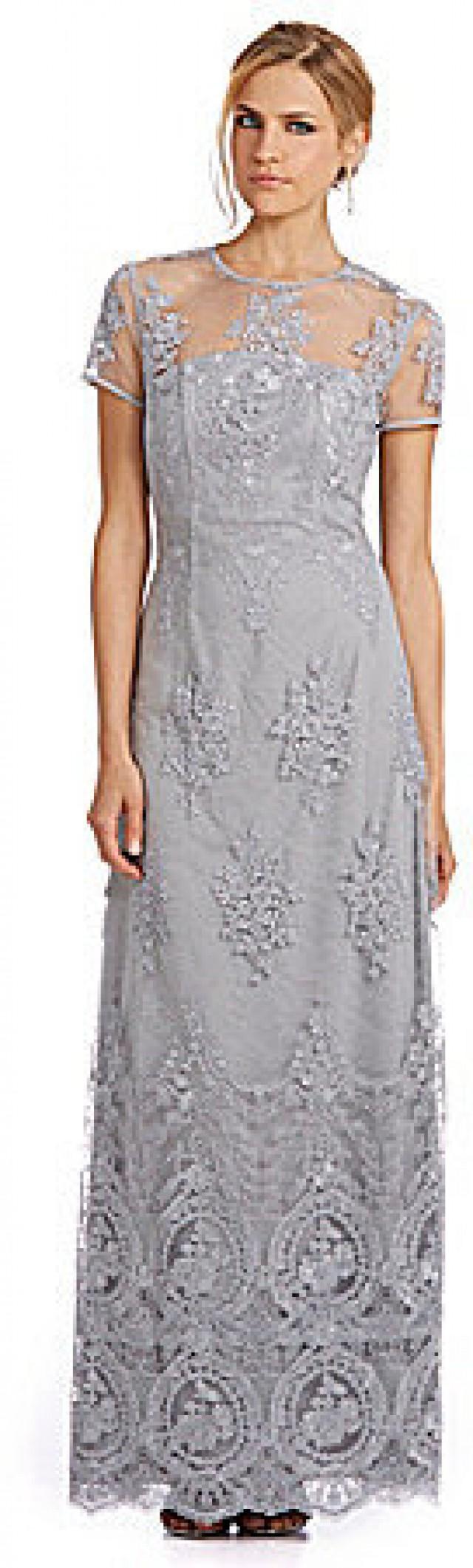 js collections illusion lace gown