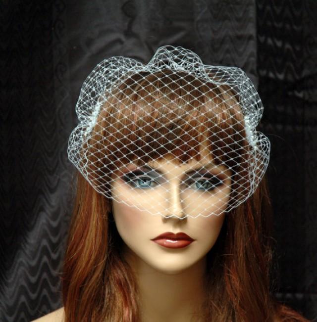 Birdcage Veil Bandeau Style Veil Wedding Veil Bridal Comb Veil 9