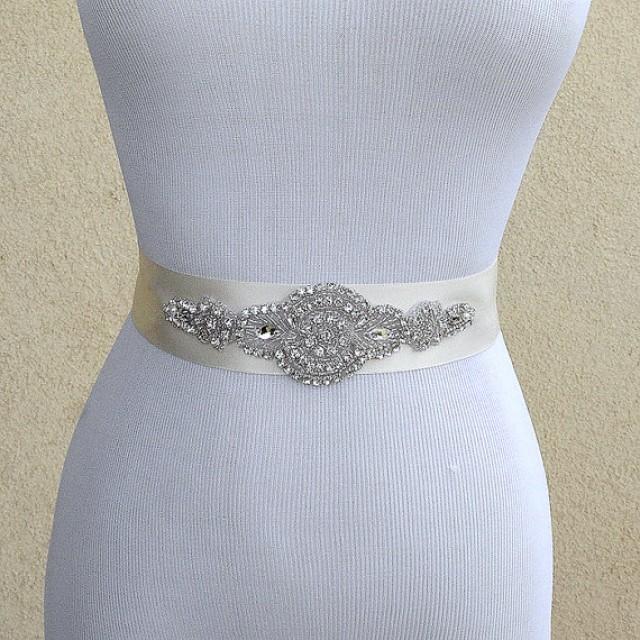 Bridal Sash Belt Wedding Dress Sash Belt Rhinestone Wedding Sash Belt