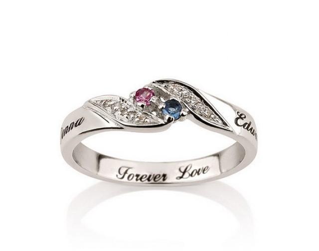Personalized Engraved Promise Ring Engagement Promise Ring 925 Sterling