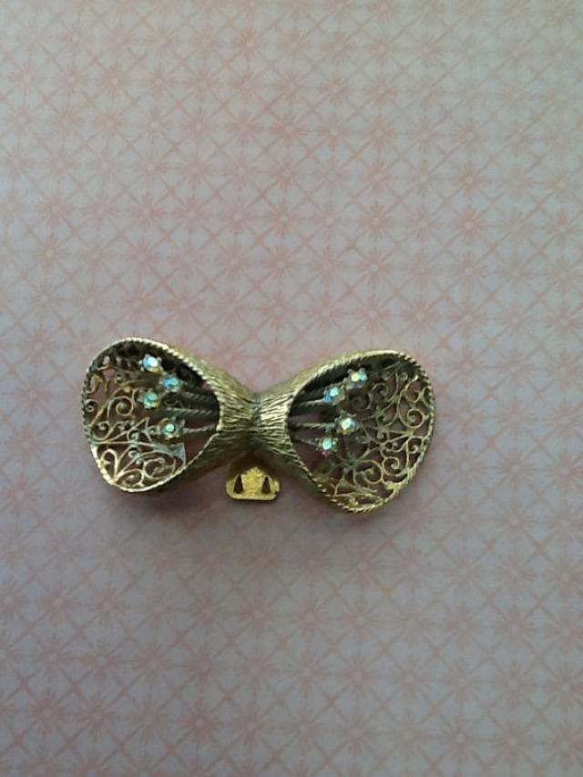 Wonderful Art Deco Art Nouveau Auora Borealis Rhinestone Shoe Or Dress