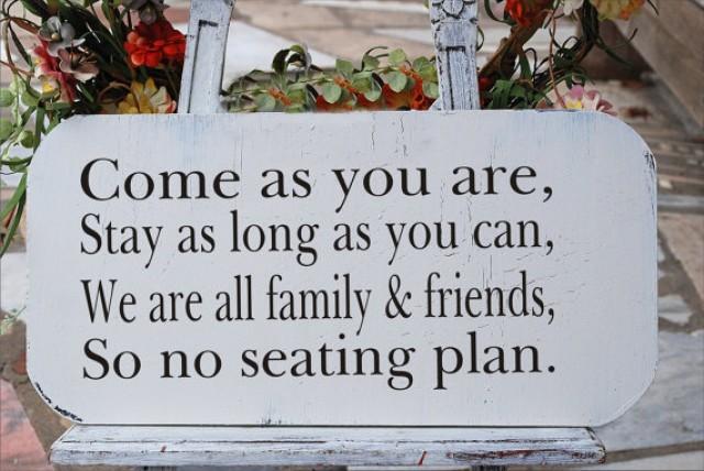 Come As You Are No Seating Plan Sign Stencil Wedding Come As You Are No Seating Plan Sign Stencil Wedding Create Your Own Signs 2219721 Weddbook