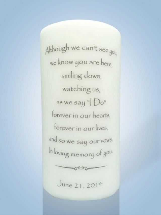 Ceremony Personalized Wedding Memorial Candle 2219951 Weddbook