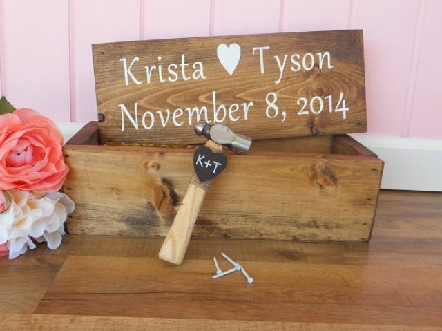 Rustic Wedding Wine Box Ceremony Wedding Anniversary Wine Box First Fight Wine Box Custom Wood Wine Box Wedding Wine Gift Barn Wedding Decor 2222534 Weddbook