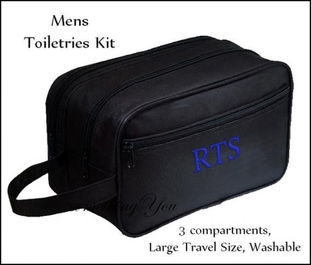Personalized Mens Shave Kit Monogrammed Mens Travel Bag, Personalized