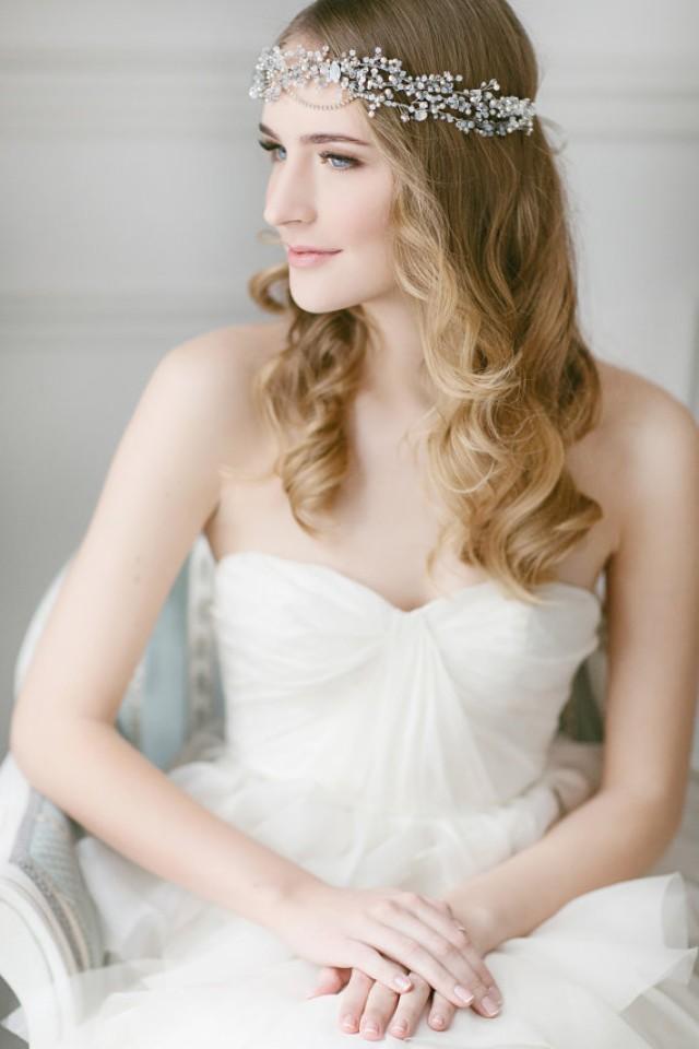 Opal Crystals Wedding Headband Forehead Bridal Band 2222629 Weddbook