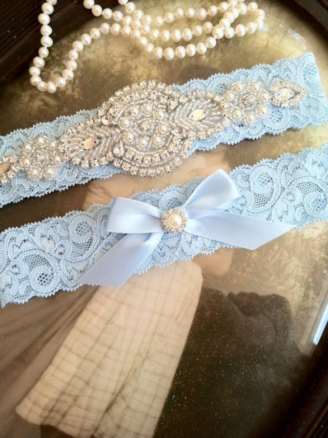 SALEWedding GarterGartersStretch Laceblue GarterGarterRhinestone