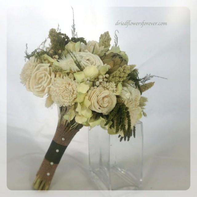 Woodland Moss Collection Bridal Bouquet Natural Dried And Preserved Flower Wedding Bouquets