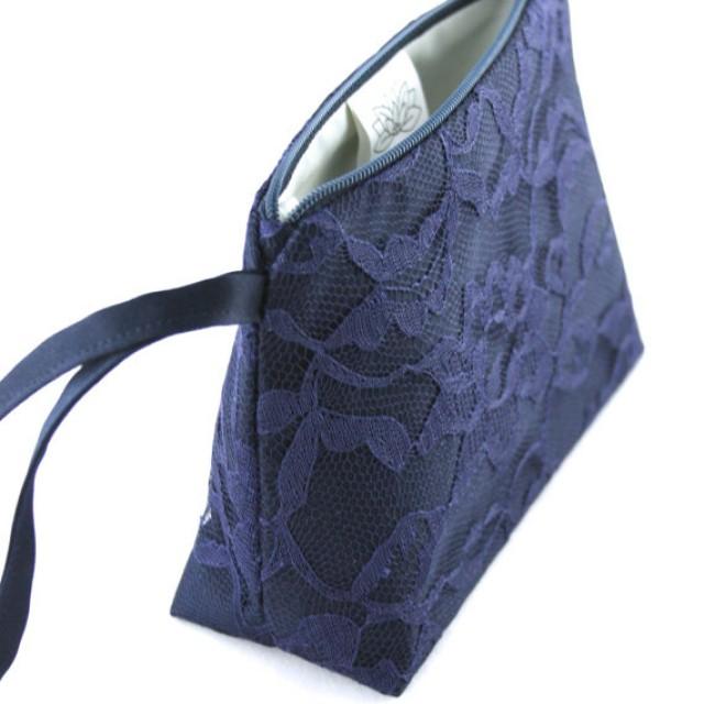 navy lace bag