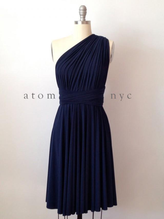 navy formal wrap