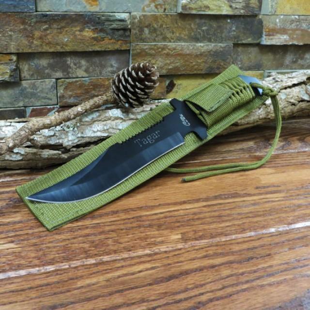 Personalized Hunter Knife Green Paracord Knife Gifts For Men
