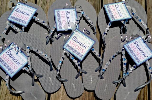 Custom These Are Your Dancin Shoes Gift Tag For Flip Flops Shoes