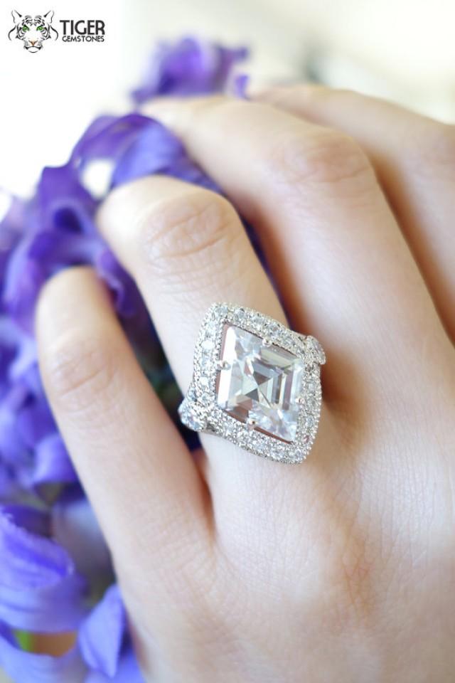 Stunning! 4 Carat Modern Cut Marquise With Accents Filigree Engagement