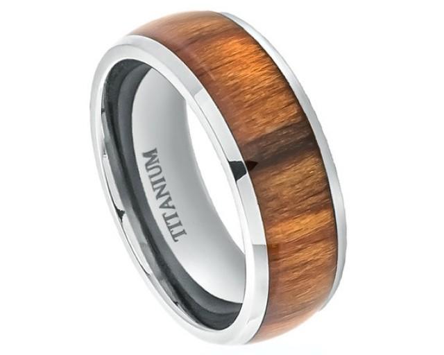 Wood Rings,Titanium Wedding Band,Titanium Ring,Promise Wood Ring For