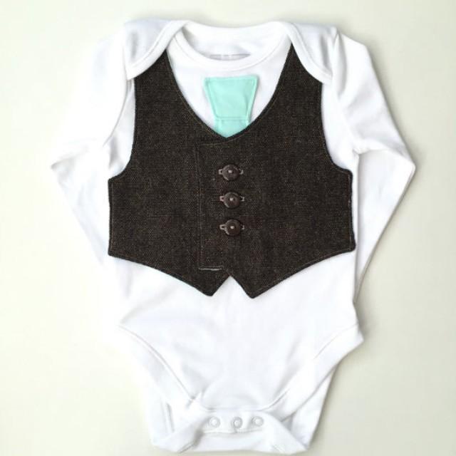 Baby Vest And Tie, Newborn Boy Clothes, Baby Boy Clothing, Spring