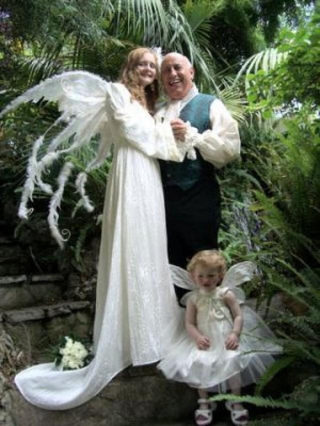 woodland themed wedding dress
