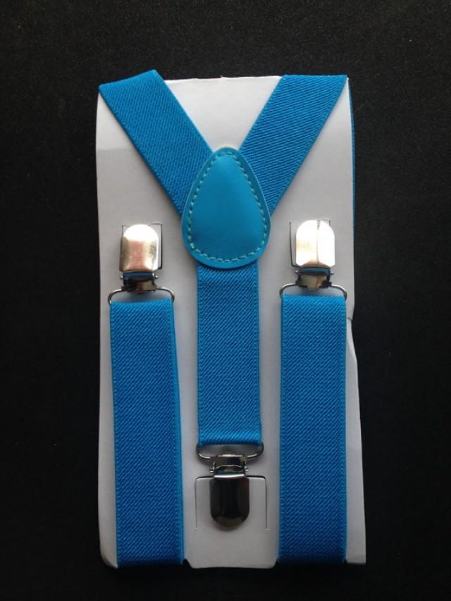 Turquoise Suspenders Boys Bowties Toddler Necktie Men Bowtie