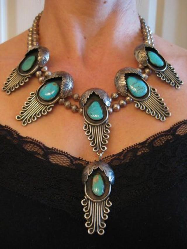 Navajo jewelry necklace clearance
