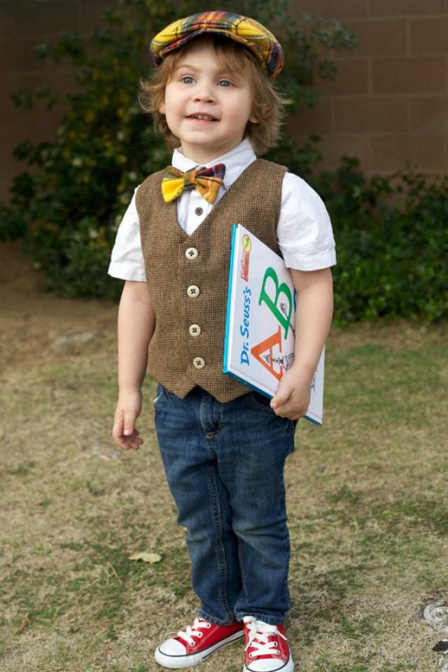 Boys Vest, Tweed Vest, Ring Bearer Vest, Boys Photo Prop, Tweed