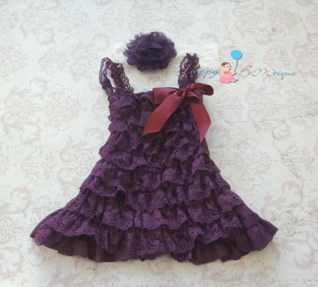 dark purple girls dress